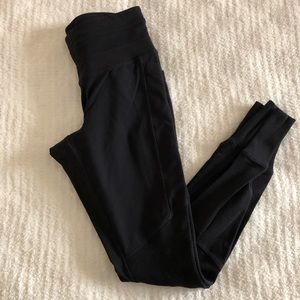 Athleta Moto Style Leggings Sz S Black